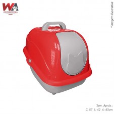 444 - WC CAT BOX POP VERMELHO