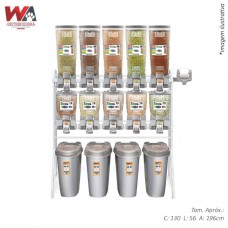 24107 - KIT FULL DISPENSER 5X40 + 5X18 CINZA