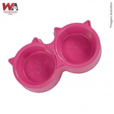 25393 - COMED PLASTICO GATO DUPLO ROSA