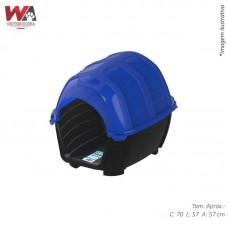 15668 - CASINHA STONE HOUSE N.05 AZUL PLASTPET