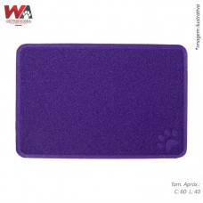 20754 - TAPETE QUADRADO MAIS DOG 40X60 ROXO