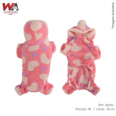 26552 - ROUPA AGASALHO PET ROSA G