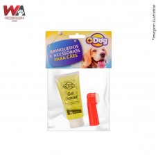 24902 - KIT GEL DENTAL MAIS DOG NEUTR C/DEDEIRA