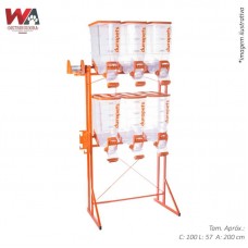 27419 - KIT DISPENSER DURABOX 6X40 LARANJA