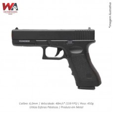 22834 - PISTOLA AIRSOFT GLOCK-V20 METAL 6MM