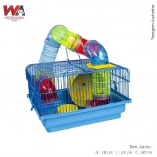 77638 - GAIOLA HAMSTER BRASIL TUBO LUXO JELPLAST