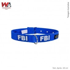 23515 - COLEIRA GD PORTE FBI N.09 AZUL