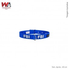 23495 - COLEIRA GD PORTE FBI N.04 AZUL