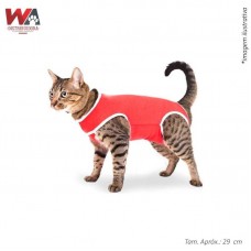 22898 - ROUPA CIRURGICA GATO N.02 VERMELHO