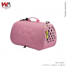 28335 - BOLSA TRANSP GLAMOUR ROSA