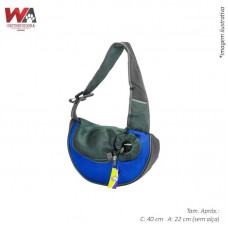 28339 - BOLSA CANGURU M AZUL 40X22X10