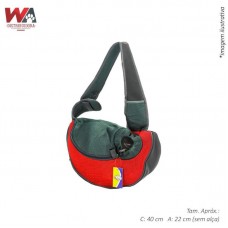 28341 - BOLSA CANGURU M VERMELHO 40X22X10