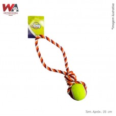 28304 - BRINQ CORDA PUXADOR BOLA TENIS SORT 35CM