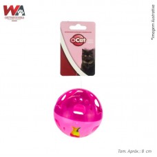 24069 - BRINQ GATO BOLA GRANDE C/GUIZO 8CM