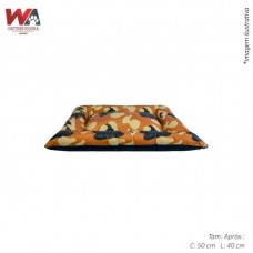 28191 - COLCHAO ANIMAL PRINT MARROM P 50X40CM