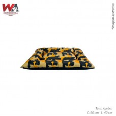 28195 - COLCHAO ANIMAL PRINT PRETO P 50X40CM