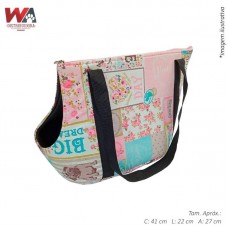 29662 - BOLSA TRANSP LUXO FLORAL