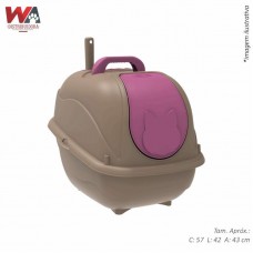 28789 - WC CAT BOX GOLD ROSA