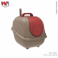 28791 - WC CAT BOX GOLD VERMELHO