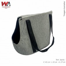 29205 - BOLSA TRANSP LUXO CINZA