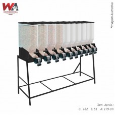 29626 - KIT DISPENSER 10 MODULOS 45L 1X10 PRETO