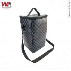 29809 - WINE BAG LUXO XADREZ PRETO