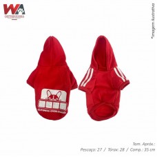 30122 - ROUPA MOLETOM DOG P VERMELHO