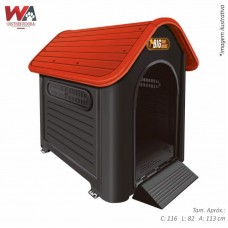 29938 - CASINHA BIG DOG HOME PRETA/VERM