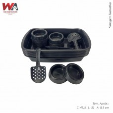 30638 - KIT BANHEIRA C/PA E 2 COMED BLACK C/10