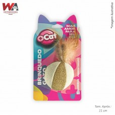 30724 - BRINQ GATO BOLA DE CATNIP C/PENAS