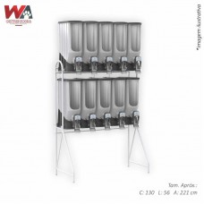 30885 - KIT DISPENSER FLEX HIBRIDO 10X40L CINZA