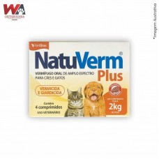 30888 - NATU VERM PLUS 132MG C/4 COMPRIMIDOS