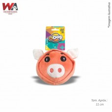 30633 - BRINQ PELUCIA CARA PORCO 11CM