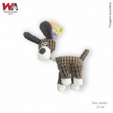 30621 - BRINQ PELUCIA DOGUINHO MARROM 27CM