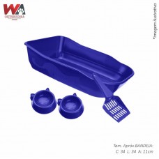 22606 - KIT BANHEIRA C/PA E 2 COMED AZUL DURAPET