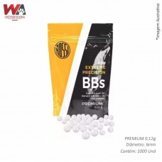 20473 - ESFERA PLS AIRSOFT BBS 0,12G 1000UN 6MM