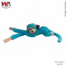 30649 - BRINQ PELUCIA MACACO DEITADO AZUL