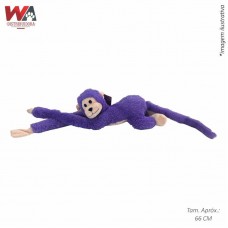 30647 - BRINQ PELUCIA MACACO DEITADO ROXO