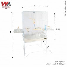 31207 - VIVEIRO CONFORT TRIPLEX BRANCO