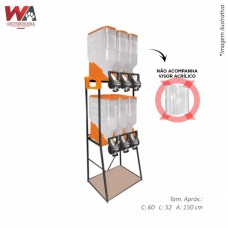 30401 - KIT DISPENSER 06 MODULOS 35L 2X3 LARANJA