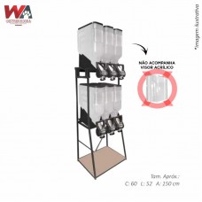 30400 - KIT DISPENSER 06 MODULOS 35L 2X3 PRETO