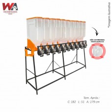 29625 - KIT DISPENSER 10 MODULOS 45L 1X10 LARANJ