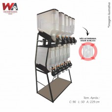 30955 - KIT DISPENSER 10 MODULOS 45L 2X5 PRETO