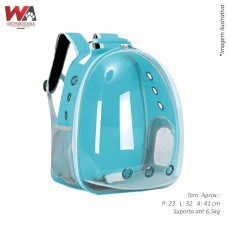 31641 - MOCHILA PARA CAES E GATOS AZUL CLARO