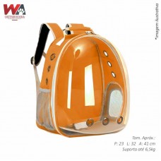 31644 - MOCHILA PARA CAES E GATOS LARANJA