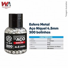 31697 - ESFERA METAL NIQUEL 4,5MM C/300 BOLINHAS