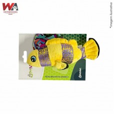 31620 - BRINQ PELUCIA PEIXE BRILHANTE AMARELO