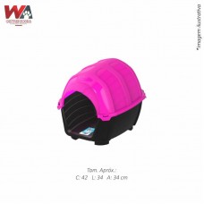 30983 - CASINHA STONE HOUSE N.01 ROSA PLASTPET