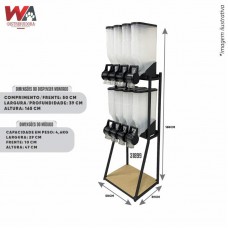 31899 - KIT DISPENSER 08 MODULOS 10L 2X4 PRETO