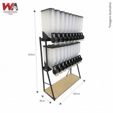 31693 - KIT DISPENSER 18 MODULOS 10L 2X9 PRETO